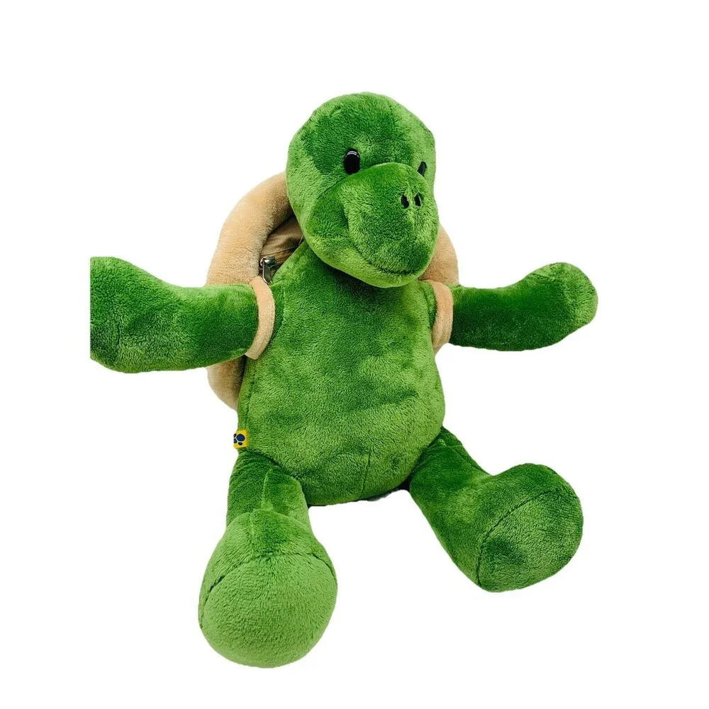 Build a Bear Trekkin Turtle Plush with Shell Backpack 17